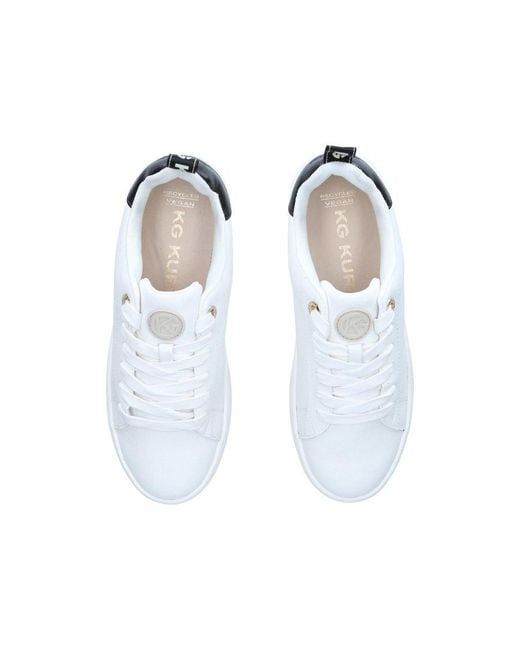 KG by Kurt Geiger White Lighter Lace Up Sneakers