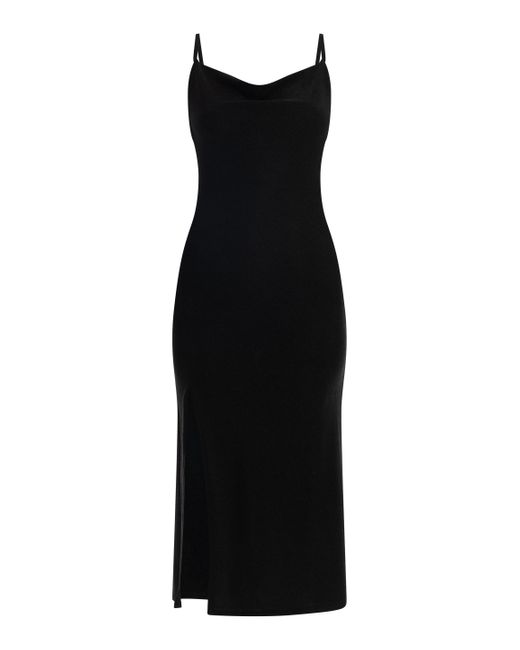 myMo Black Trägerkleid Midi Damen