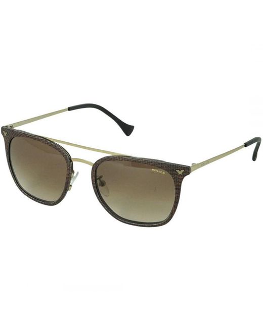 Police Brown Spl152 Ggny Sunglasses Metal (Archived) for men