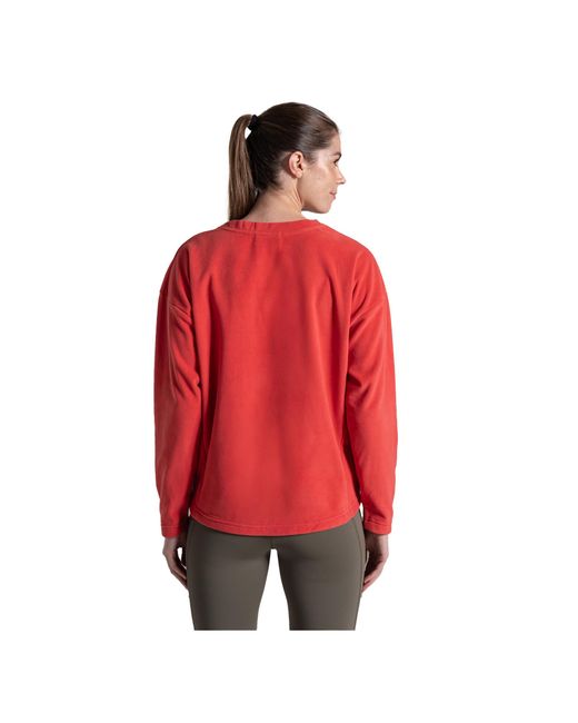 Craghoppers Red Ladies Miska Sweatshirt (Compote)