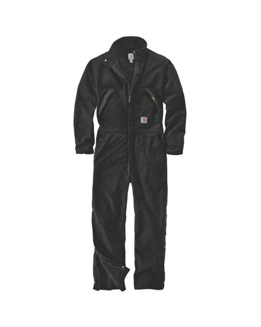Carhartt Black Washed Duck Durable Insulated Coverall for men
