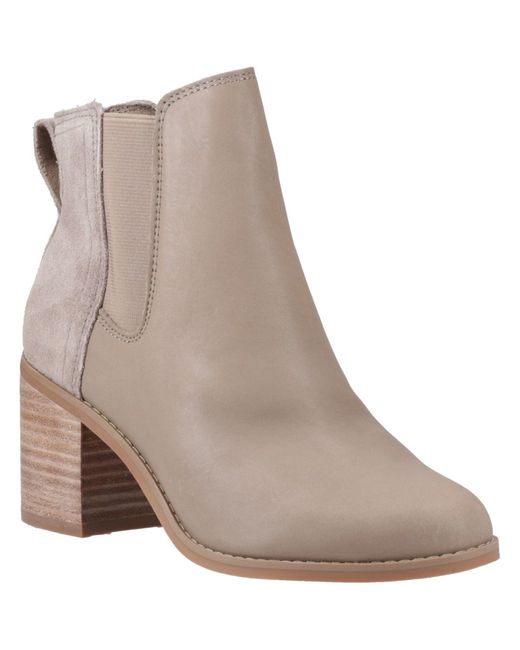 TOMS Brown Ladies Evelyn Leather Boots
