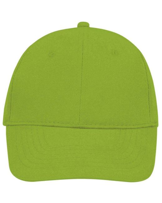 Sol's Buffalo 6 Panel Baseball Cap (kalk) in het Green