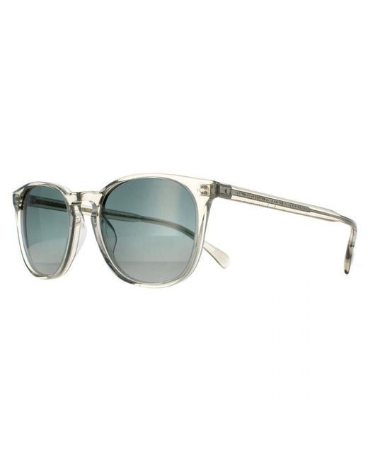 Oliver Peoples Gray Round Diamond Steal Gradient Ov5298Su Finley Esq