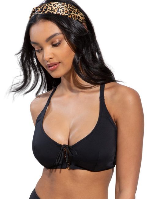 Pour Moi Black 36029 Rope Convertible Bikini Top
