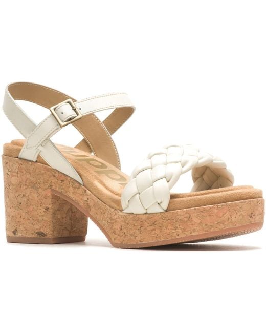Hush Puppies Metallic Poppy Quarter Strap Ladies Heeled Sandals