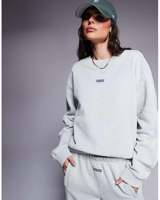 ASOS Gray Co-Ord Seamed Sweatshirt