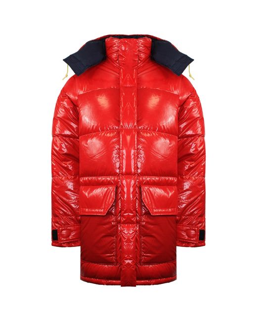 The North Face Red Brnlb Down Parka Jacket Nylon for men