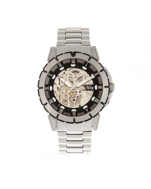 Reign Metallic Philippe Automatic Skeleton Bracelet Watch for men