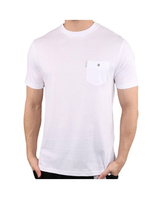 Ben Sherman White T Shirt Plain Crew Neck Short Sleeve Casual Summer Cotton Tee for men