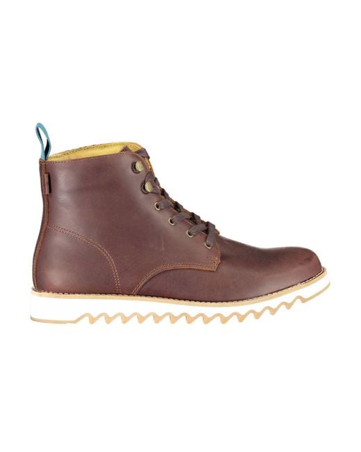 Levi's Brown Levi's Trail Freak Leather Boots for men
