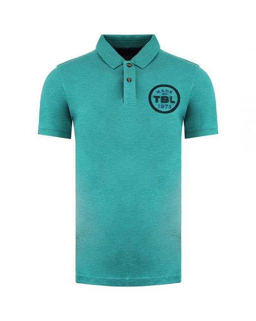 Timberland Blue Logo Polo Shirt Cotton for men