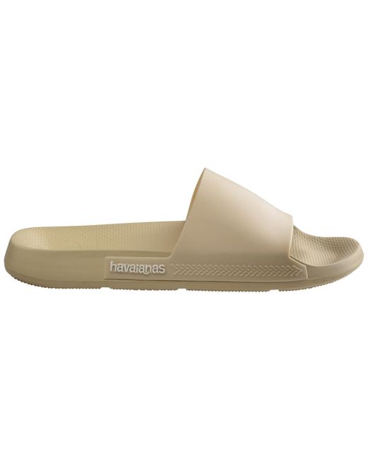 Havaianas Natural Open Toe Flat Slide Sandals for men