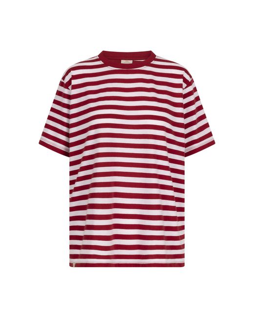 Trespass Red Ladies Jemima Striped Casual T-Shirt (Claret)