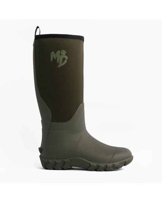 Mud Dogs Green Rutland Tall Neoprene Wellington Boots