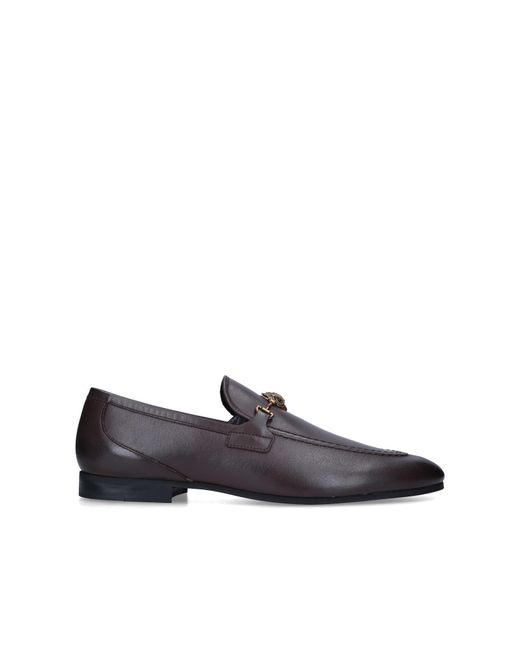 Kurt Geiger Brown Leather Alistair Loafers for men