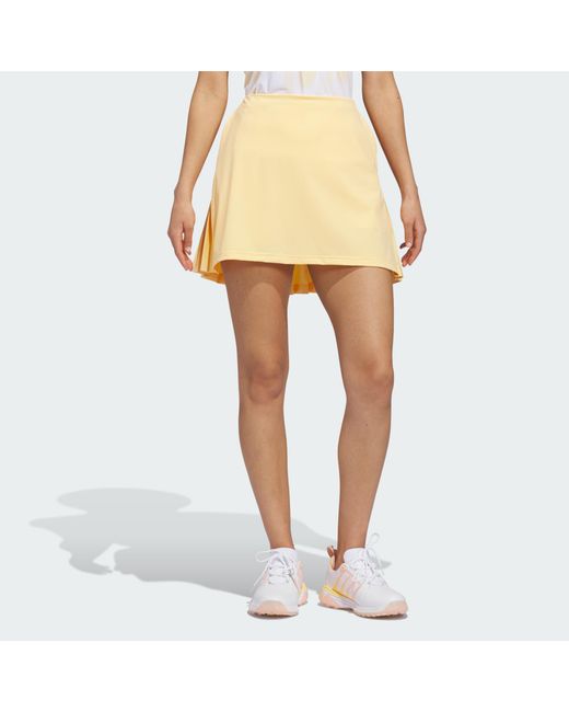 Adidas Originals Yellow Ultimate365 Tour Pleated Skort