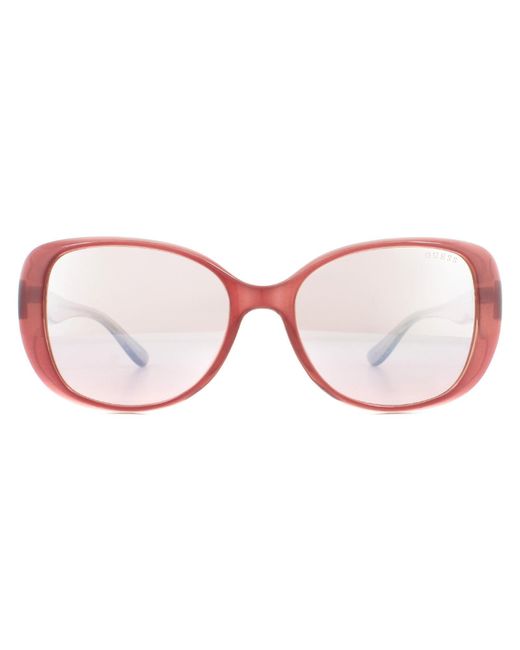 Guess Pink Square Gradient Sunglasses