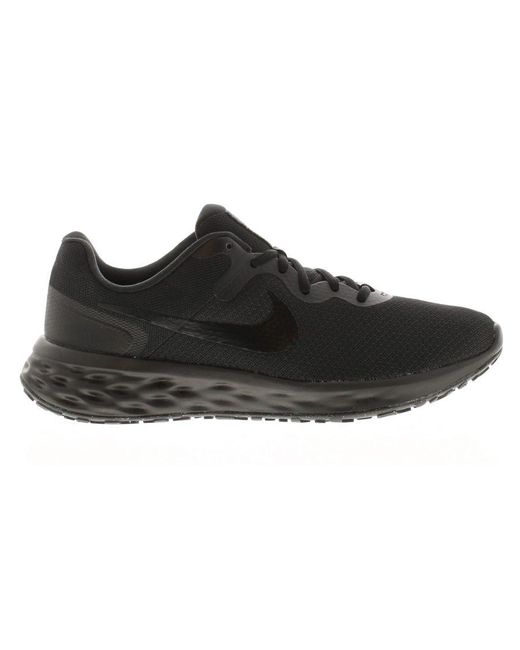 Nike Black Running Trainers Revolution 6 Next Na Lace Up for men