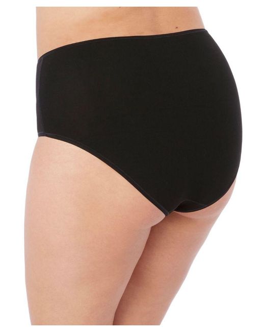 Elomi Black Smooth Full Brief