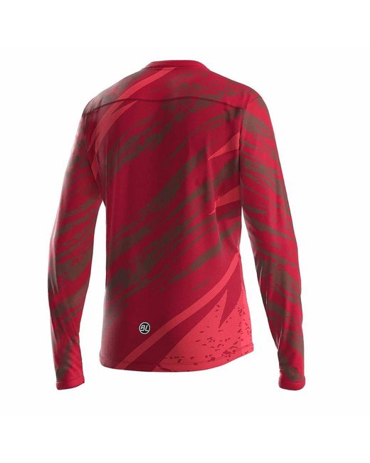 Bicycle Line Red Ls Jersey Pon for men