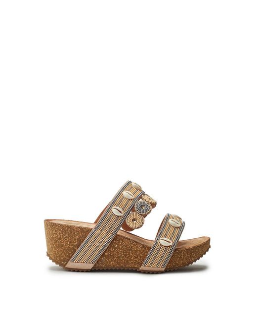 b.soleful Brown Lurina Sandals Faux Leather
