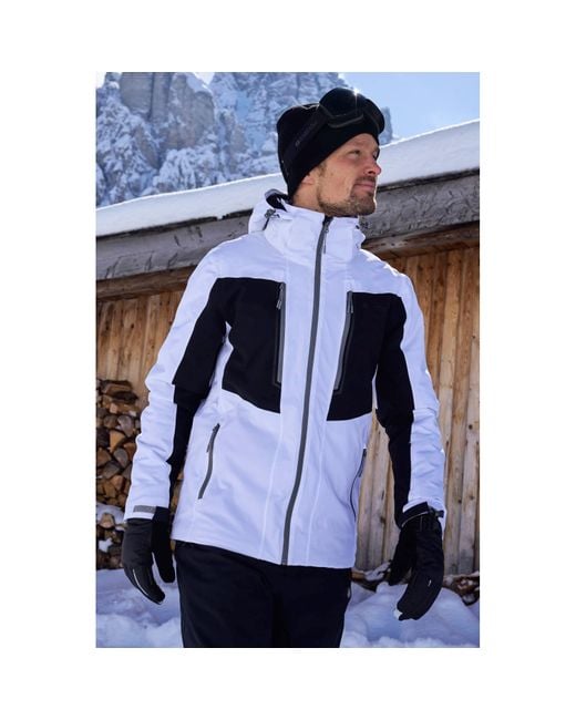 Mountain Warehouse White And Black Ski Jacket Mountain Warehouse