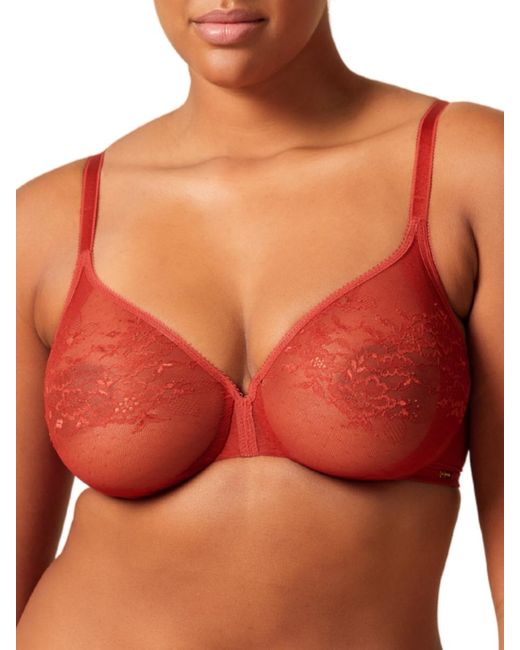 Gossard Red Glossies Lace Sheer Bra