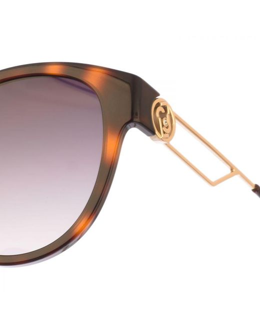 Liu Jo Brown Acetate Sunglasses With Oval Shape Lj762Sr