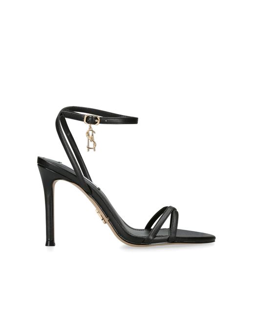Steve Madden Black Leather Juniper Heels