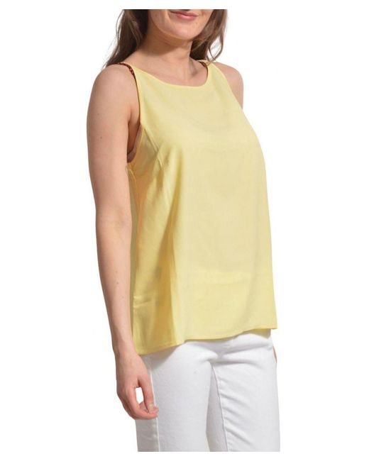 Warehouse Yellow Strappy Cami Top