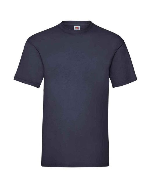 Fruit Of The Loom Valueweight T-shirt (deep Navy) in het Blue voor heren