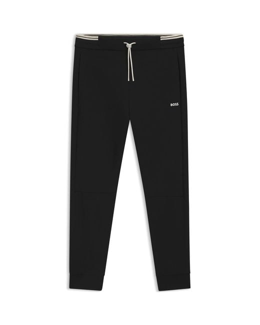 Boss Black Hbg Zone Jog Soft Cotton Blend Jogging Bottoms for men