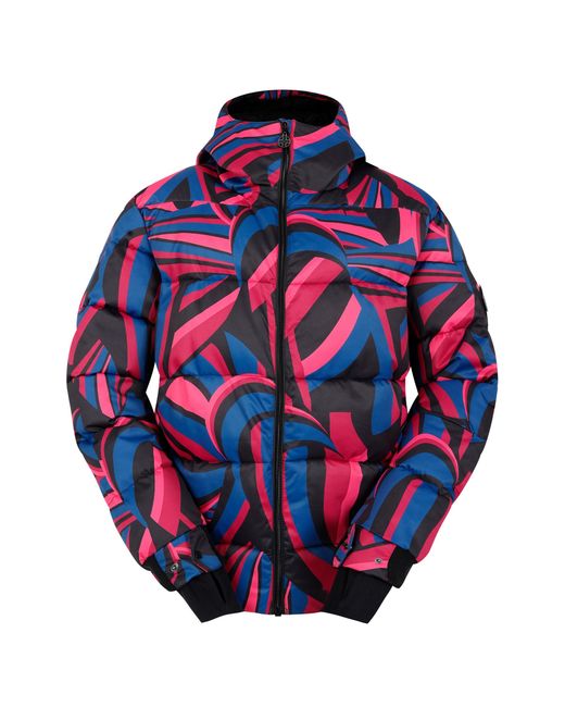 Dare 2b Blue Ladies Showcase Patterned Baffled Ski Jacket (Hot)