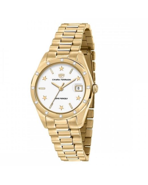 Chiara Ferragni Metallic Ladies Watch Quartz Stainless Steel