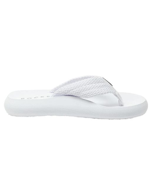 Rocket Dog White Ladies Sunset Webbing Flip Flops