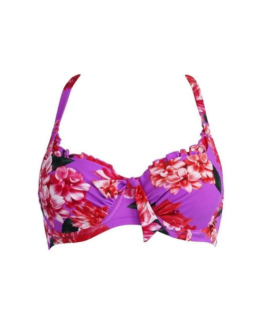Pour Moi Purple Getaway Underwired Bikini Top