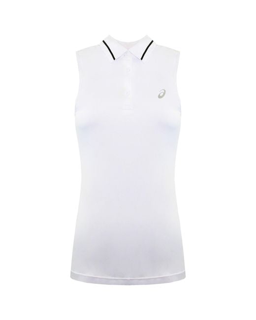 Asics White Club Tennis Vest
