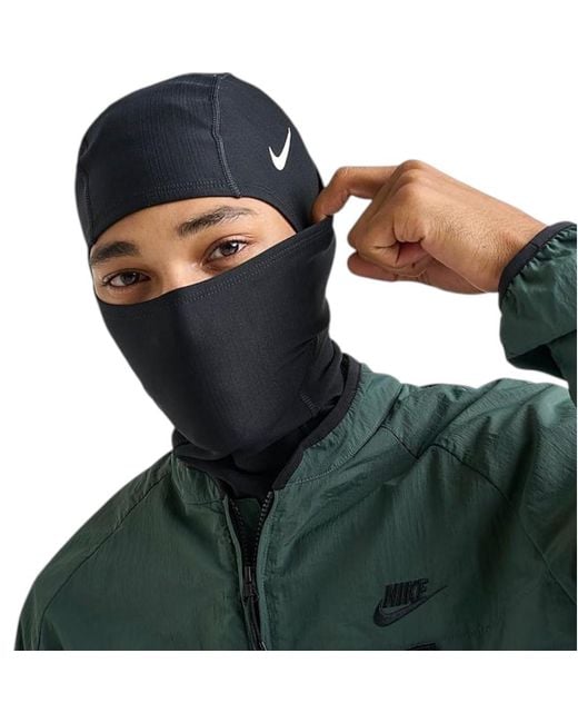 Nike Green Pro Hyperwarm Hydropull Hood Balaclava