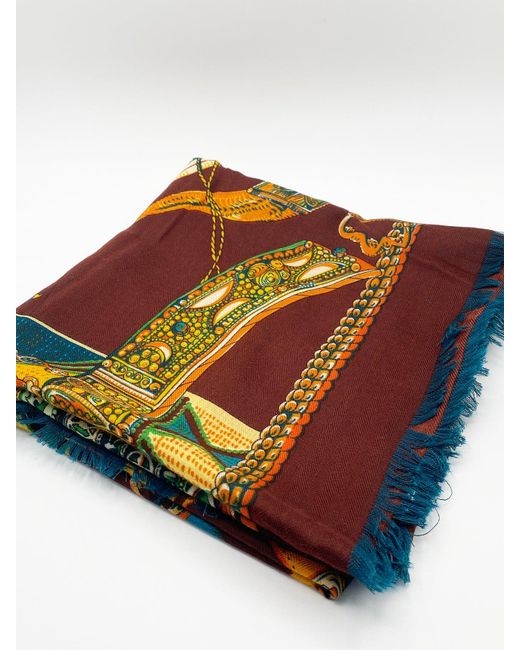 SVNX Orange Multi Print Scarf