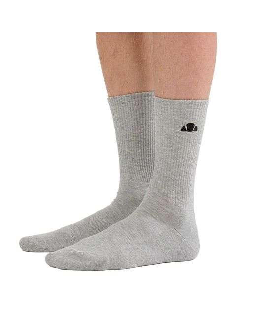 Ellesse White Adult Alacre Crew Socks (Pack Of 3) (Multicoloured)