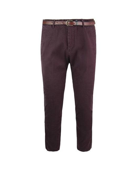 Scotch & Soda Purple Stuart Chinos Cotton for men
