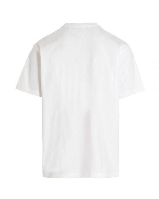 Burberry White Box Logo T-Shirt for men