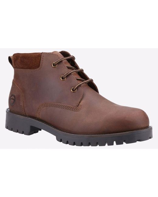 Cotswold Brown Banbury Leather Boots for men