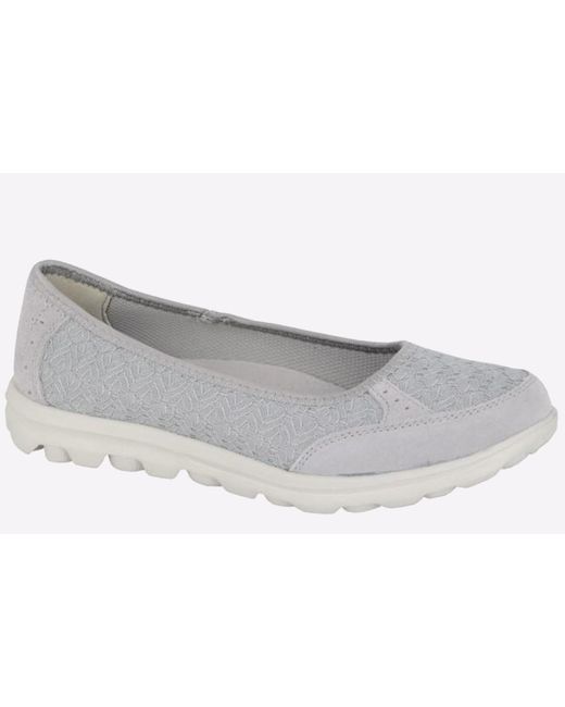 Boulevard Gray Aria Dlx Memory Foam Shoes