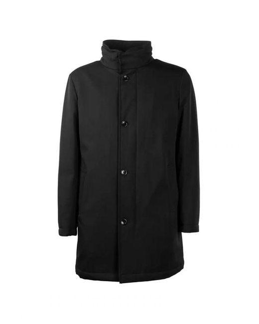 Made in Italia Black Green Storm System Wool Jacket for men