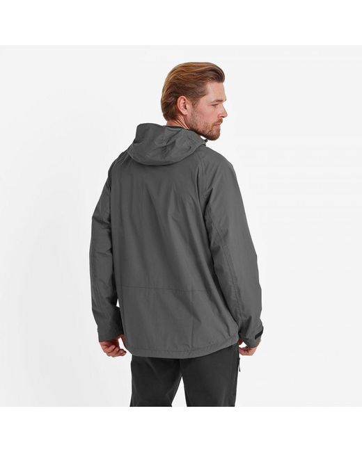 TOG24 Gray Brigsteer Waterproof Jacket Soot Polyamide for men