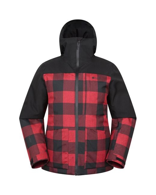 Mountain Warehouse Red 'Drayton' Ski Jacket Waterproof Breathable Warm Winter Coat for men