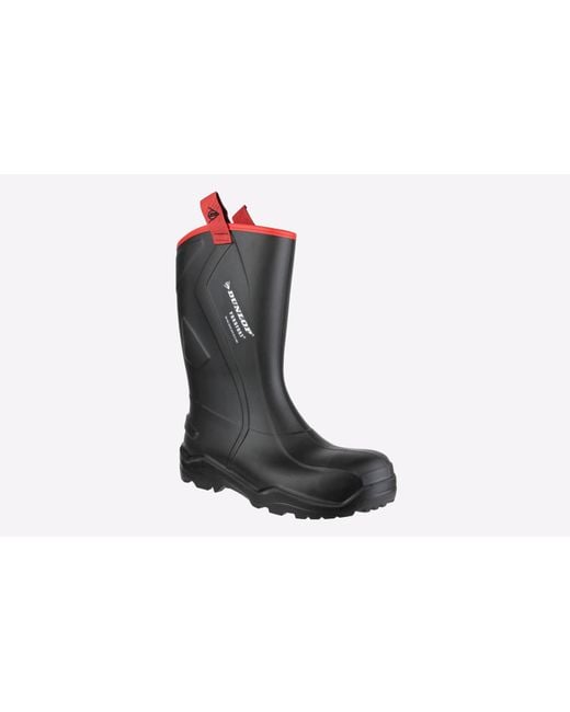 Dunlop White Purofort+ Rugged Full Safety Wellingtons for men