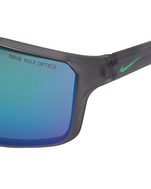 Nike Blue Rectangular Sport Sunglasses Windstorm M Cw4672 for men